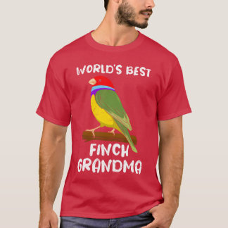Världens bästa fincher Grandma Bird älskare Granny T Shirt