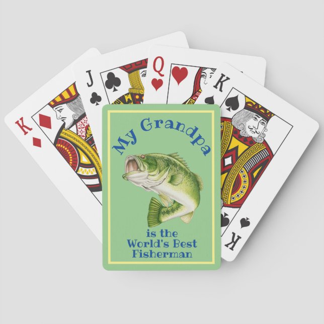 Världens Bästa Fiskare Casinokort (Baksidan)