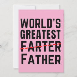 VÄRLDENS BÄSTA FISKUT - PAPPAA - FARS DAG JULKORT