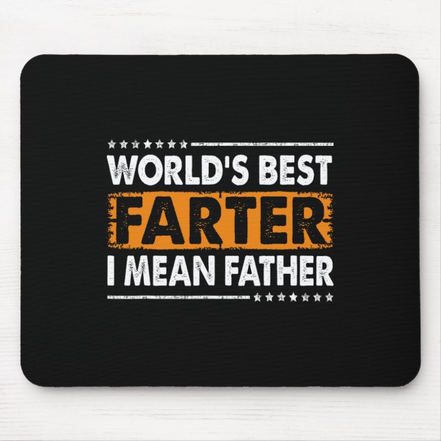 Världens bästa fjärtare jag menar pappa fadersdag  musmatta (Framsidan)