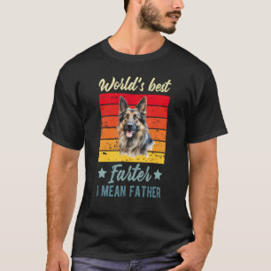Världens bästa fjärtare jag menar pappa tysk schäf t shirt