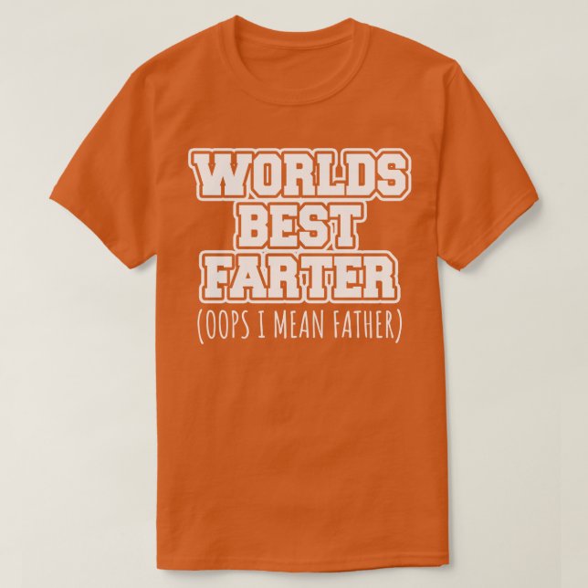 Världens bästa fjärtare oops jag menar far t shirt (Design framsida)