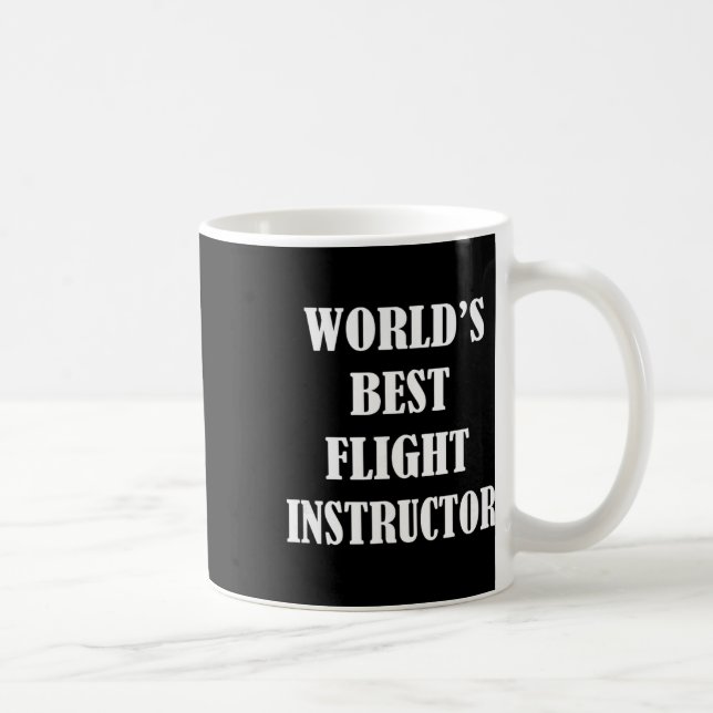 Världens Bästa Flyginstruktör - Cfi Pilotlärare  Kaffemugg (Höger)