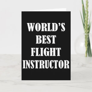 Världens bästa flyginstruktör - Cfi Pilotlärare Kort