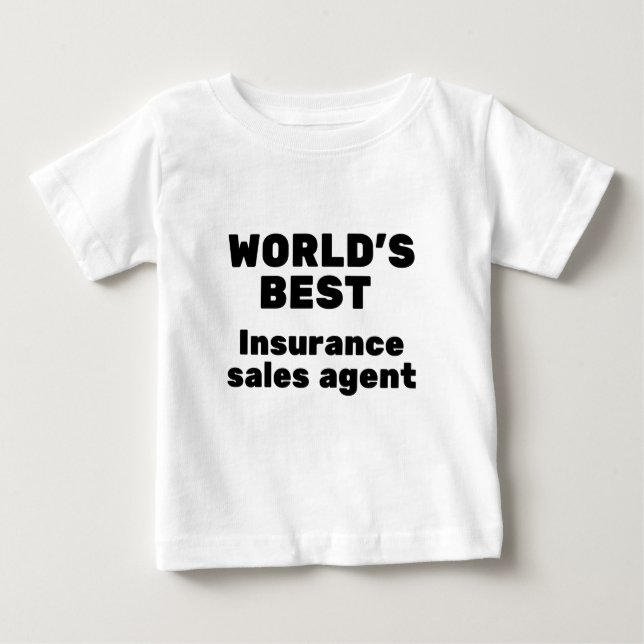 Världens bästa försäkringsförsäljning Agent T Shirt (Framsida)