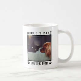 Världens bästa foster Mamma Tass avtryck Pet Photo Kaffemugg
