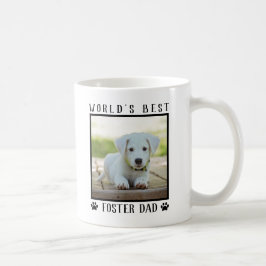 Världens bästa foster Pappa Tass avtryck Pet Photo Kaffemugg
