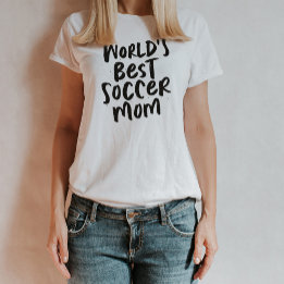 Världens bästa fotboll mamma trendig snyggt T-Shir T Shirt