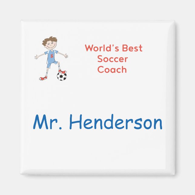 Världens bästa fotbollscache magnet (Framsidan)