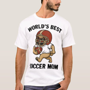 VÄRLDENS BÄSTA FOTBOLLSMAMMA - MOPS SPELARE T SHIRT