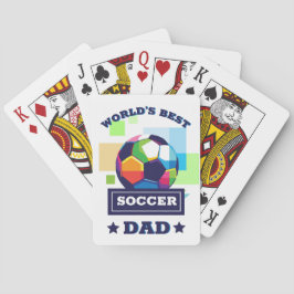 Världens bästa fotbollsspelare Pappa Fars dag Casinokort