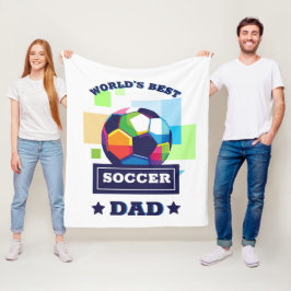 Världens bästa fotbollsspelare Pappa Fars dag Fleecefilt