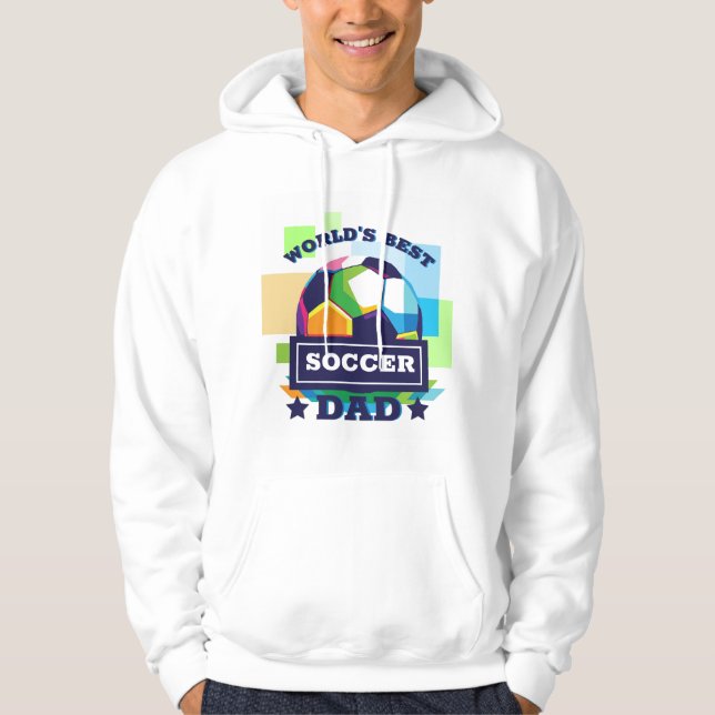 Världens bästa fotbollsspelare Pappa Fars dag Hoodie (Framsida)
