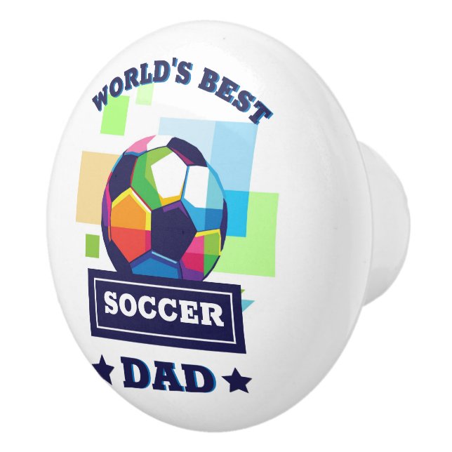 Världens bästa fotbollsspelare Pappa Fars dag Knopp (Höger)