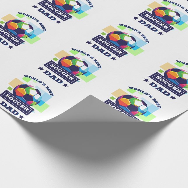 Världens bästa fotbollsspelare Pappa Fars dag Presentpapper (Hörn)