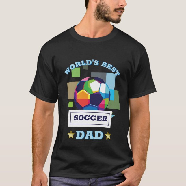 Världens bästa fotbollsspelare Pappa Fars dag T Shirt (Framsida)