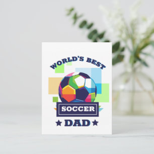 Världens bästa fotbollsspelare Pappa Fars dag Vykort