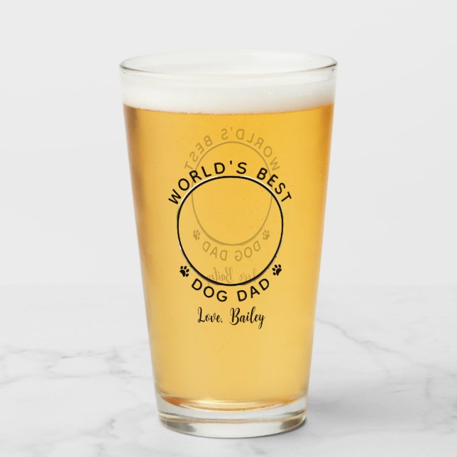 Världens bästa fotfoto för Pet-Namn i Pappa Tass a Glaskopp (Framsida fylld)