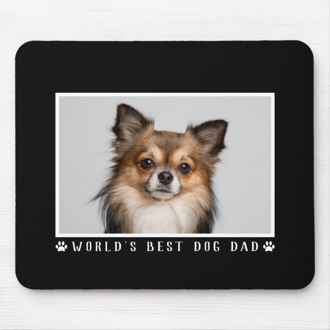 Världens bästa foto för Pappa Tass avtryck i Hund  Musmatta (Framsidan)