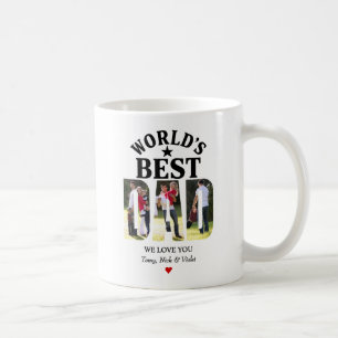 Världens bästa foto Pappa-Auktoriserad Fars dag Kaffemugg