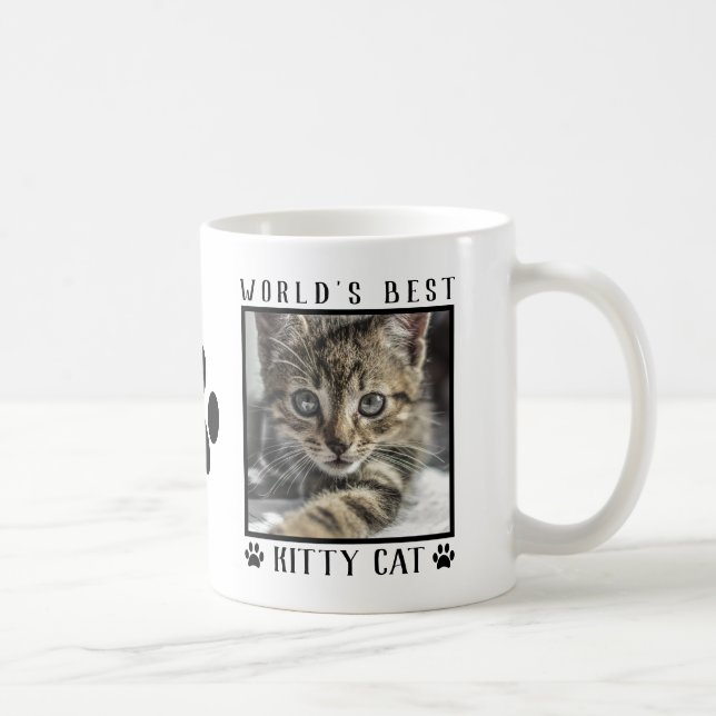 Världens bästa fotoutfoto för Pet-foten Kattunge T Kaffemugg (Höger)