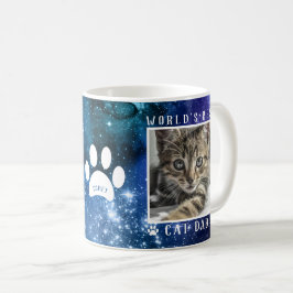 Världens bästa fotrymme för Kat Pappa Tass avtryck Kaffemugg