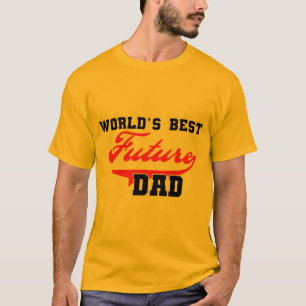 Världens bästa framtida Pappa T-skjortor och prese T Shirt