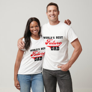 Världens bästa framtida Pappa T-skjortor och prese T-shirt