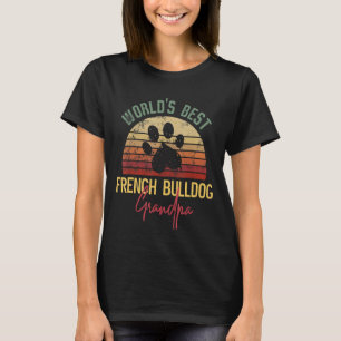 Världens bästa Fransk Bulldog Grandpa T Shirt
