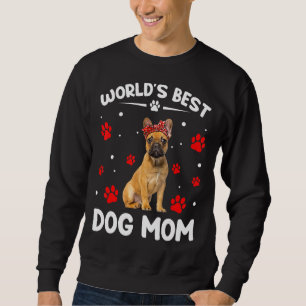 Världens bästa Fransk Bulldog Hund Funny Mor Lång Ärmad Tröja