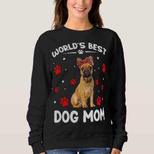 Världens bästa Fransk Bulldog Hund Funny Mor T Shirt