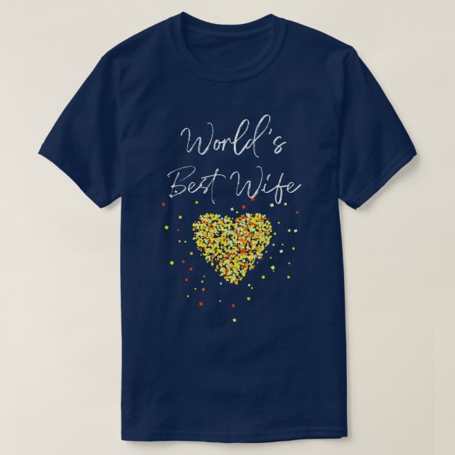 Världens bästa fru Bröllop-årsdag 2 T Shirt (Design framsida)