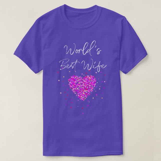 Världens bästa fru Bröllop-årsdag T Shirt (Design framsida)