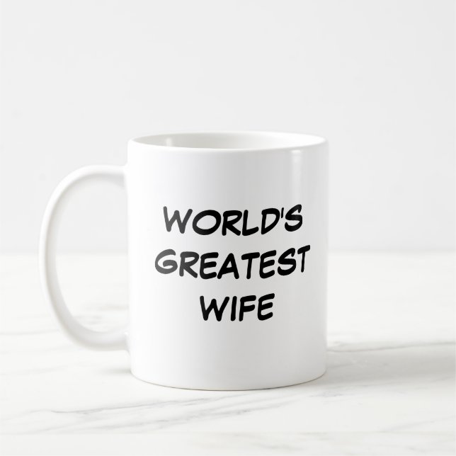 "Världens Bästa Fru"-Mugg Kaffemugg (Vänster)