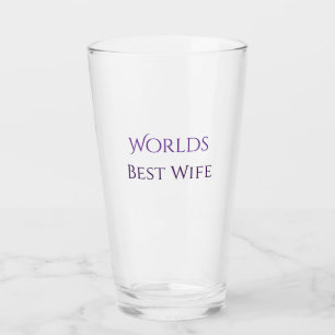 Världens bästa fru Personlig Glas Kopp