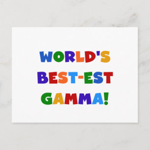 Världens bästa Gamma-Ljusa färger gåvor Vykort