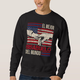 Världens Bästa Gammelfarfar Men Amerikansk Flagga  Lång Ärmad Tröja