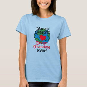 Världens Bästa Gammelmormors Hjärta Tee Shirt