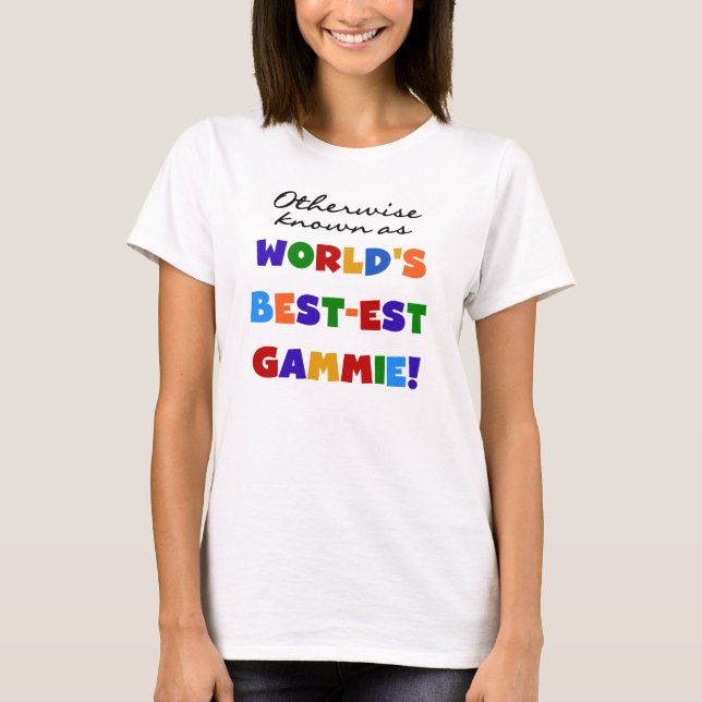 Världens bästa Gammie T-shirts och presenter (Framsida)