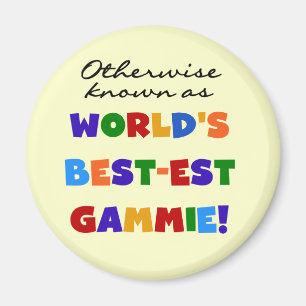 Världens bästa Gammie T-shirts och presenter Magnet