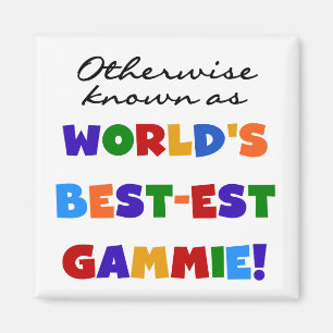 Världens bästa Gammie T-shirts och presenter Magnet