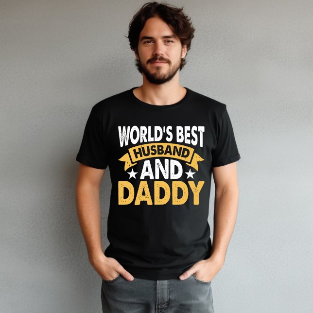 Världens bästa gåva från make och pappa till fars  t shirt (Skapare uppladdad)