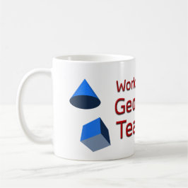 Världens bästa Geometrilärare med 3D-former Kaffemugg