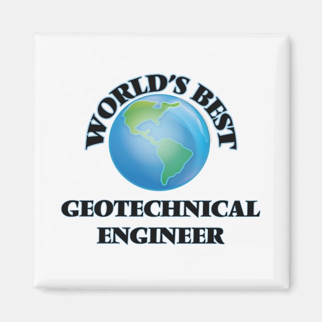 Världens bästa geotekniska Ingenjör Magnet (Framsidan)
