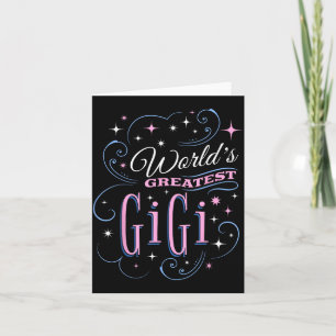 Världens Bästa Gigi Söt Mormor Mors Dag Kort
