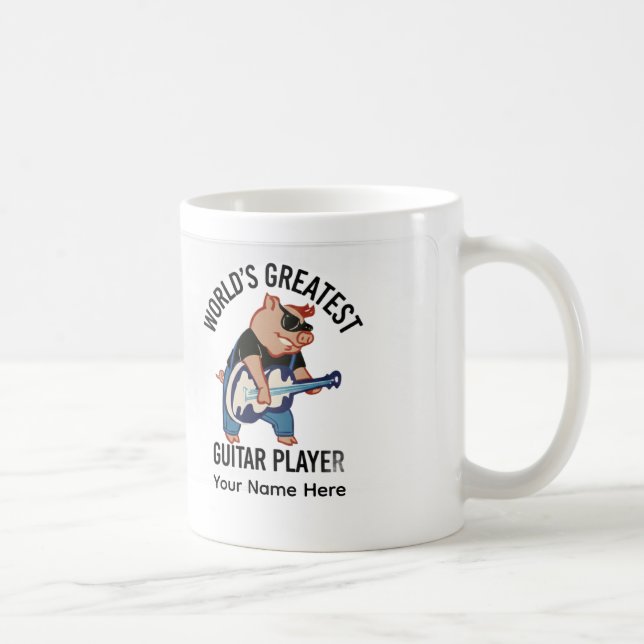 Världens bästa gitarrspelare, Custom Rocker Gris Kaffemugg (Höger)