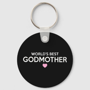 Världens bästa Godmoder-utskrift Nyckelring