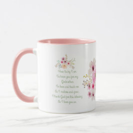 Världens bästa GODMOTHER-DIKT, Blommigtens Personl Kaffemugg