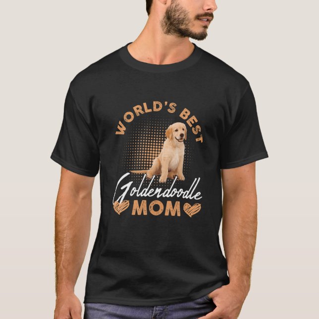 Världens bästa Goldendoodle Mamma Hund Funny Women T Shirt (Framsida)