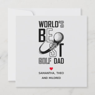 Världens bästa Golf Pappa - Lustigt och vackert gi